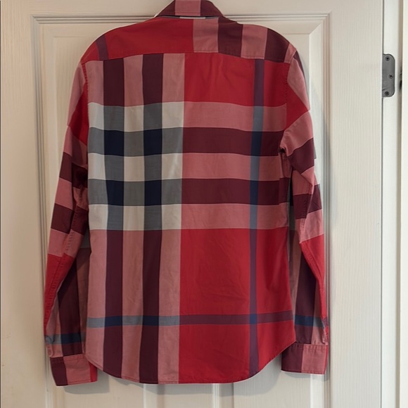 Burberry Brit Pink Check Button down Sz SP - Picture 4 of 7